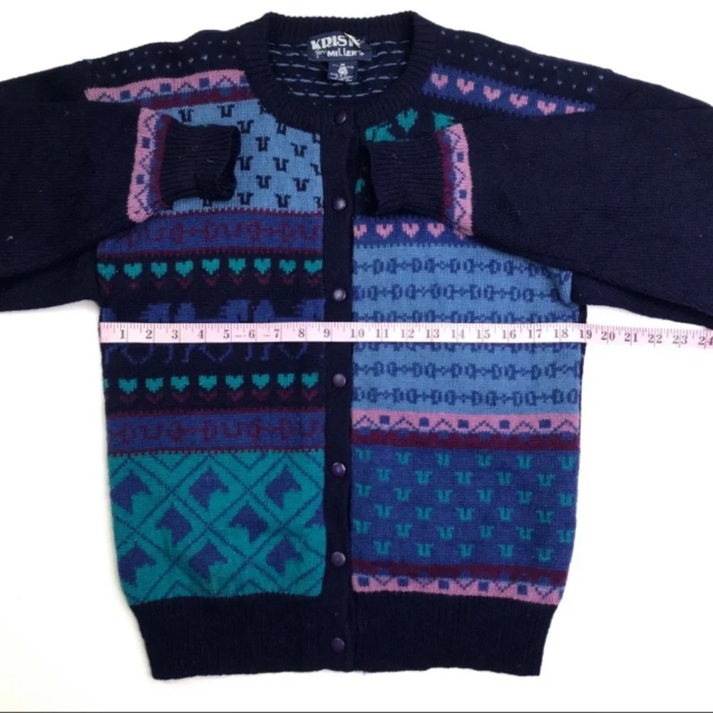 Vintage Kristy Miller Wool Sweater With Horses 🐎 - Picture 6 of 7